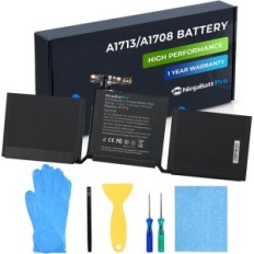 Ninjabatt A1713 Batteri til MacBook Pro 13 '', 4781 mAh, 54 WH, 11.4V