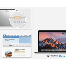 Batteria Ninjabatt A1713 per MacBook Pro 13 '', 4781 mAh, 54 WH, 11,4 V