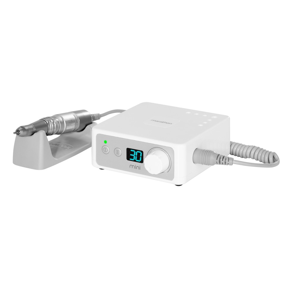 Saeyang Marathon K35 mini nagelboormachine wit + H200 handstuk — vooraanzicht