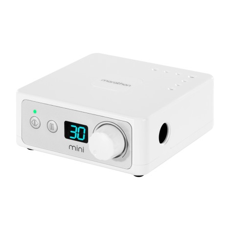 Saeyang Marathon K35 mini kynsihiomakone valkoinen + H200-käsikappale — etuosa