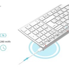 Tastiera ICLEVER 210917002 wireless FINO a 3 dispositivi azerty