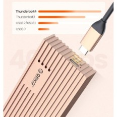 Boîtier pour un lecteur SSD externe ORICO M233RG, PCie3.0x4, de Thunderbolt3 / 4