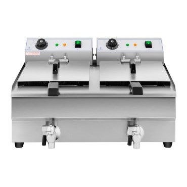Dubultā gastronomiskā dubultā ar 230V 2 x 3200W 2 x 13 l