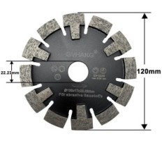 Gvhakg Tuck Point 120 x 17 x 12 x 22,23 mm Diamond Cutter