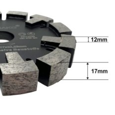 GVHAKG TUUCK ZURÜCK 120 x 17 x 12 x 22.23 mm Diamantschneider