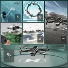 Dron Szubory A68 WiFi FPV ar HD kameru, 2 baterijas, korpuss