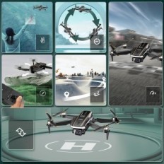 Dron Szubory A68 WiFi FPV med HD-kamera, 2 batterier, fall