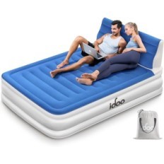 Opblaasbare matras Idoo Air Matras Model I-C-031, 190x137x38, blauw