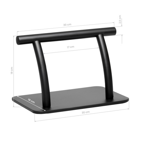 Poggiapiedi per parrucchiere L005S nero