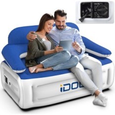 Idoo opblaasbare sofa, model I-C-022, 152x92x84 cm, blauw