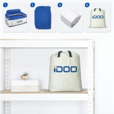 Sofá inflable de Idoo, modelo I-C-022, 152x92x84 cm, azul