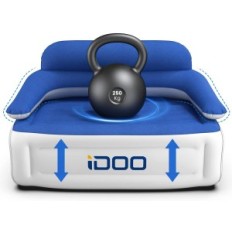 Sofá inflable de Idoo, modelo I-C-022, 152x92x84 cm, azul