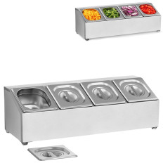 Dining trgovine stoje 4 x GN1 / 6 + 4 x spremnika