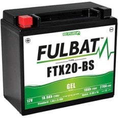 FULBAT GEL FTX20-BS / YTX20-BS 12V Motociklų baterija 18,9Ah 270A
