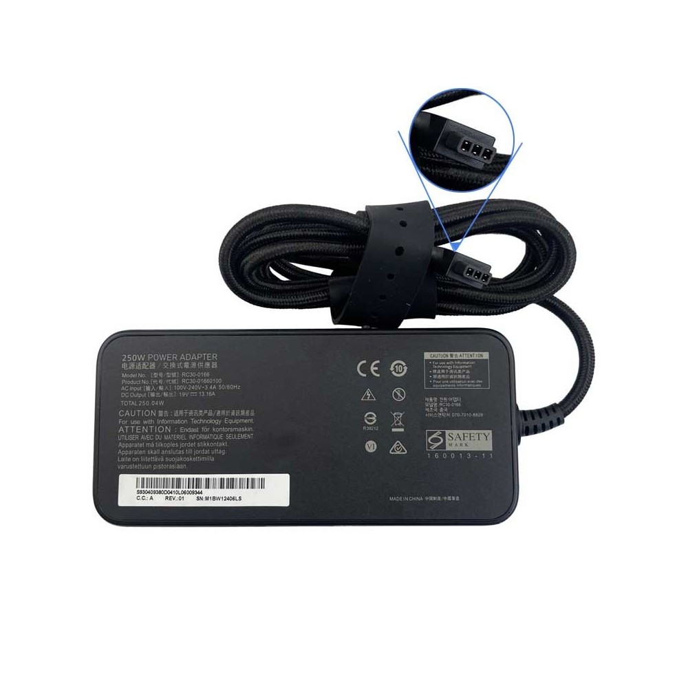 Laptop power supply Razer Blade 15, RC30-024801, 19.5 V / 11.8 A, Exhibition