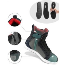 Chaussures de moto en cuir pour hommes, semelle antidérapante, taille 42