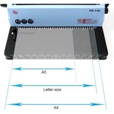 Rayson TD-130 máquina de ligação de arame, 34 furos, A4, até 120 folhas, 3: 1