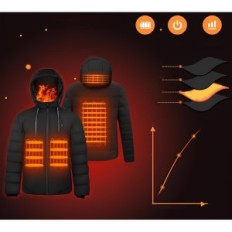 Antarktida Gear Pánská bunda, 16000 mAh, 3xl velikost, černá