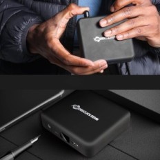 Ανδρικό μονωμένο σακάκι Ανταρκτική 16000 mAh, μέγεθος 2xl, μαύρο