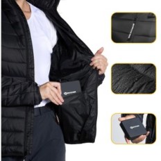 Men's insulated jacket Antarctica Gear 16000 mAh, size 2xl, black