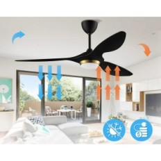 Ventilador de techo ReigA yft-7062 con iluminación LED, 132 cm