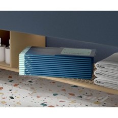 Kyaoayo kinderbak, vouw, blauw, 406 x 230 x 55 cm, gebruikt