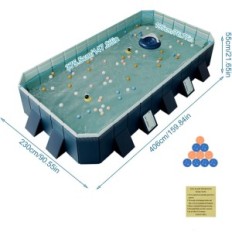 Kyaoaayo lasten lokero, taittuva, sininen, 406 x 230 x 55 cm, käytetty