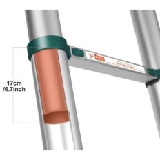 Louak & Hiron Teleskopstige, 5 meter, Aluminium