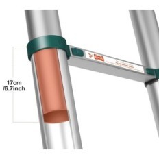 Louak & Hironi teleskoopad, 5 meetrit, alumiinium