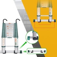 Louak & Hiron Teleskopleiter, 5 Meter, Aluminium