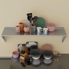 Prateleira de parede Dunlice DLS8030-HK de aço inoxidável 120 x 30 cm, até 80 kg