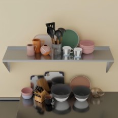 Wall shelf Dunlice DLS8030-HK stainless steel 120 x 30 cm, up to 80 kg