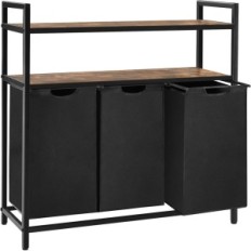 Youdenova YDLDLD064-2, 3 x 60 L Panier de sous-vêtement, 103 x 38 x 100 cm, noir