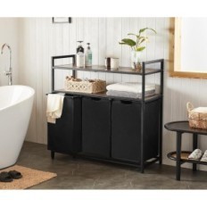 Youdenova YDLDLD064-2, 3 x 60 L Panier de sous-vêtement, 103 x 38 x 100 cm, noir