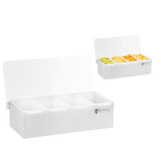 Barmain-beholdere fra polypropylen for drinker for drinker 4 stk + boliger