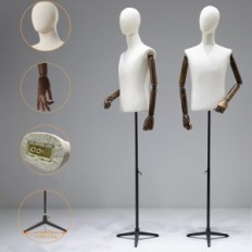 Mandlige Mannequin Zouxikou, Justerbar Højde 140-190 cm