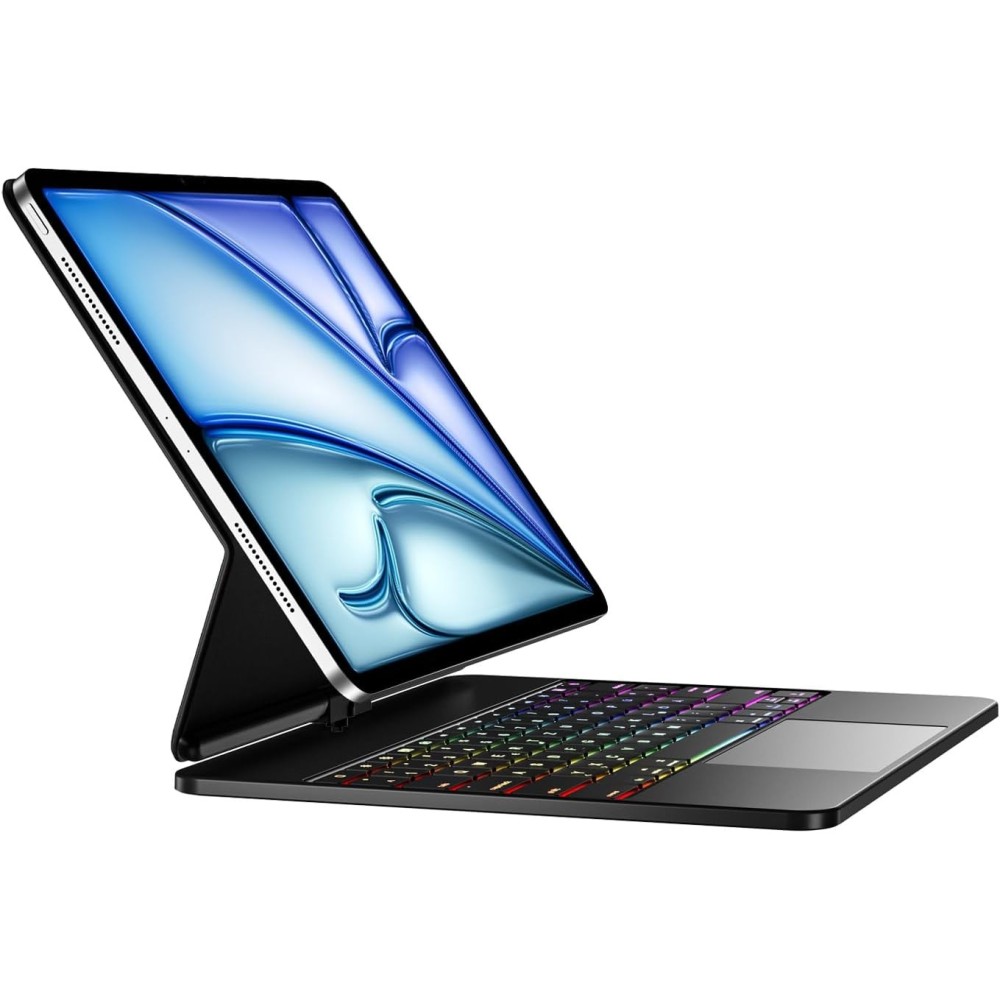 Θήκη με το πληκτρολόγιο Vobafe για το iPad Air 13 ίντσα M2 2024, Μαύρο