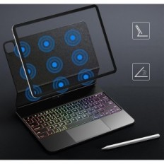 Tapaus VOBAFE-näppäimistöllä iPad Air 13 tuuman M2 2024, musta