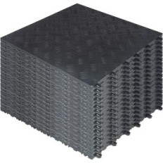 Nisepa, PVC 40 x 40 cm Dlaždice, Gr. 18 mm, 20 ks, čierna