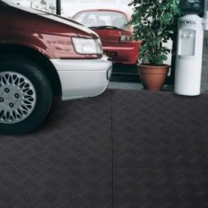 NISEPA, PVC 40 x 40 cm Telhas de chão, gr. 18 mm, 20 pcs, preto