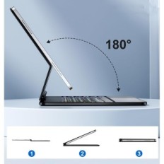 Vobafe klaviatuur iPad Air 5 / Air 4 2020 10.9 / iPad Pro, must