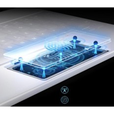 Ninmin-Tastaturkoffer für iPad Air 11 Zoll 2024 (M2), weiß