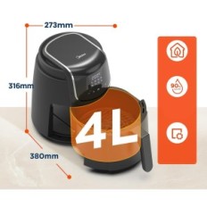 MIDEA MF-CN40C2 4 L, 1500W, 8 programos ir laikmatis 60 min, 35-200 ° C