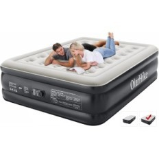 Alarhike inflatable mattress with a built-in electric pump, 203 x 152 x 46 cm