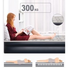 Alarhike inflatable mattress with a built-in electric pump, 203 x 152 x 46 cm