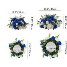 Decorative flowers NUPTIO for wedding elements - 6 pcs. Diameter 13.8 inches