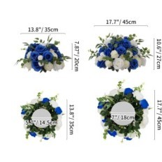 Dekorative blomster Nuptio for bryllupselementer - 6 stk. Diameter 13,8 tommer