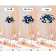 Fleurs décoratives Nuptio pour éléments de mariage - 6 pcs. Diamètre 13,8 pouces