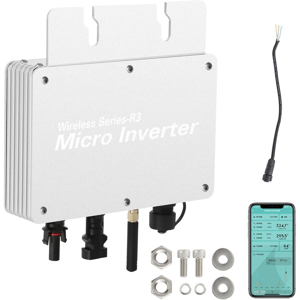 Microverter WVC-300W, 300W MPPT, solarni pretvarač, WiFi