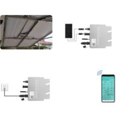 Microverter WVC-300W, 300W MPPT, solarni pretvarač, WiFi